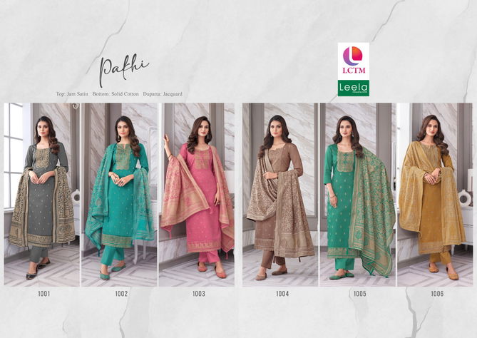 Pakhi By Lctm Leela Jam Satin Printed Dress Material Wholesale Shop In Surat
